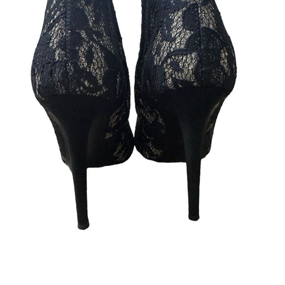 Giuseppe Zanotti Black Lace Pointy High Heel Boots Size 40 (US 10) - Picture 6 of 15